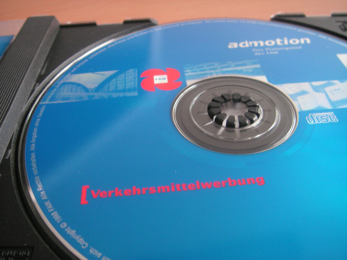 Gestaltete CD für admotion